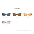 Nova moda simples quadrado Óculos de sol da moda masculina e feminina da mesma rua Óculos de sol europeus e americanos s21123